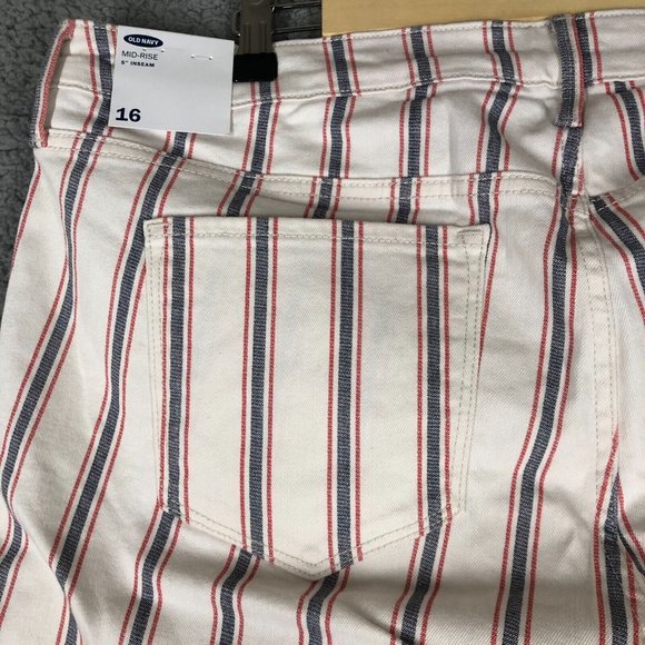 NEW Old Navy Women's 16 Jean Shorts Mid-Rise Button Fly Cuffed Hem Summer Casual - Picture 12 of 13